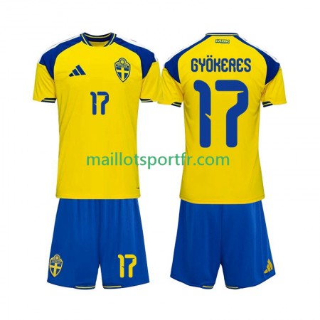 Maillot de Foot Suède Viktor Gyokeres 17 Enfant Domicile 2026